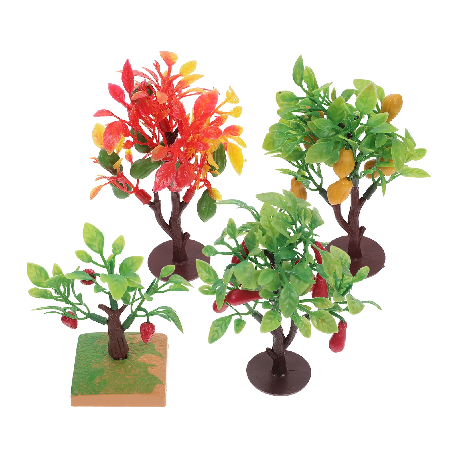 4pcs Artificial Fruit Tree Model Decor Lifelike Mini Trees for Train Scenery Micro Landscape Student Education Diorama Display
4pcs Artificial Fruit Tree Model Decor Lifelike Mini Trees for Train Scenery Micro Landscape Student Education Diorama Display