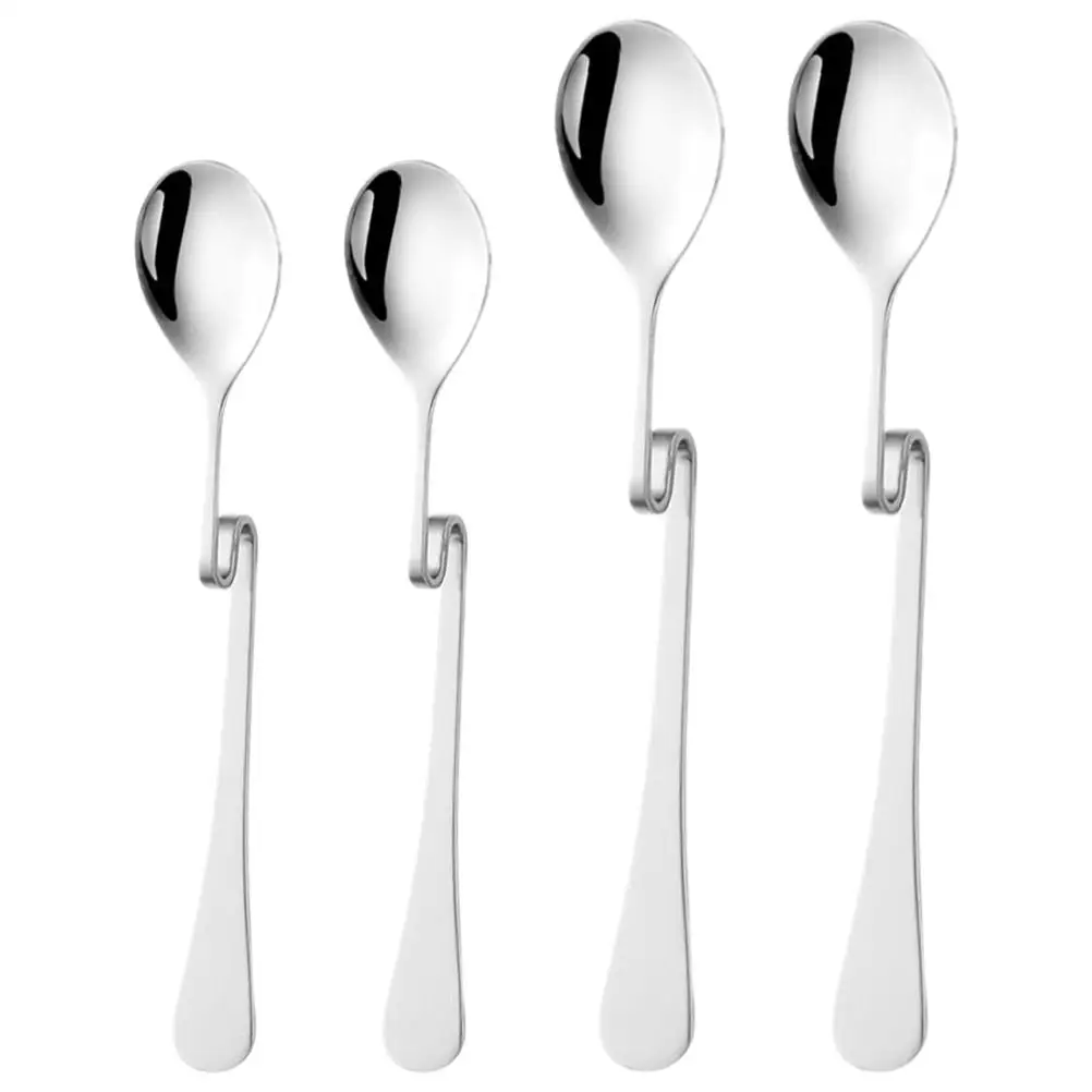 4 Pcs Coffee Spoon Stainless Steel S Shaped Curved Handle Mixing Stirring Teaspoons For Home Bar Practical Reusable
4 Pcs Coffee Spoon Stainless Steel S Shaped Curved Handle Mixing Stirring Teaspoons For Home Bar Practical Reusable