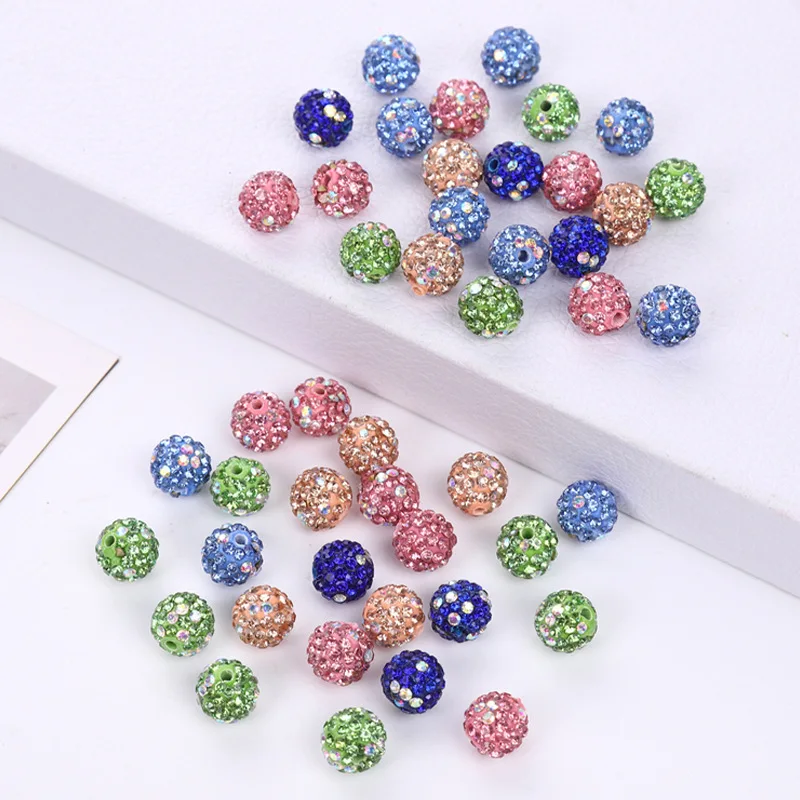 Straight hole 10mm Shambhala clay mixed diamond beads double hole loose beads drill ball beads
Straight hole 10mm Shambhala clay mixed diamond beads double hole loose beads drill ball beads