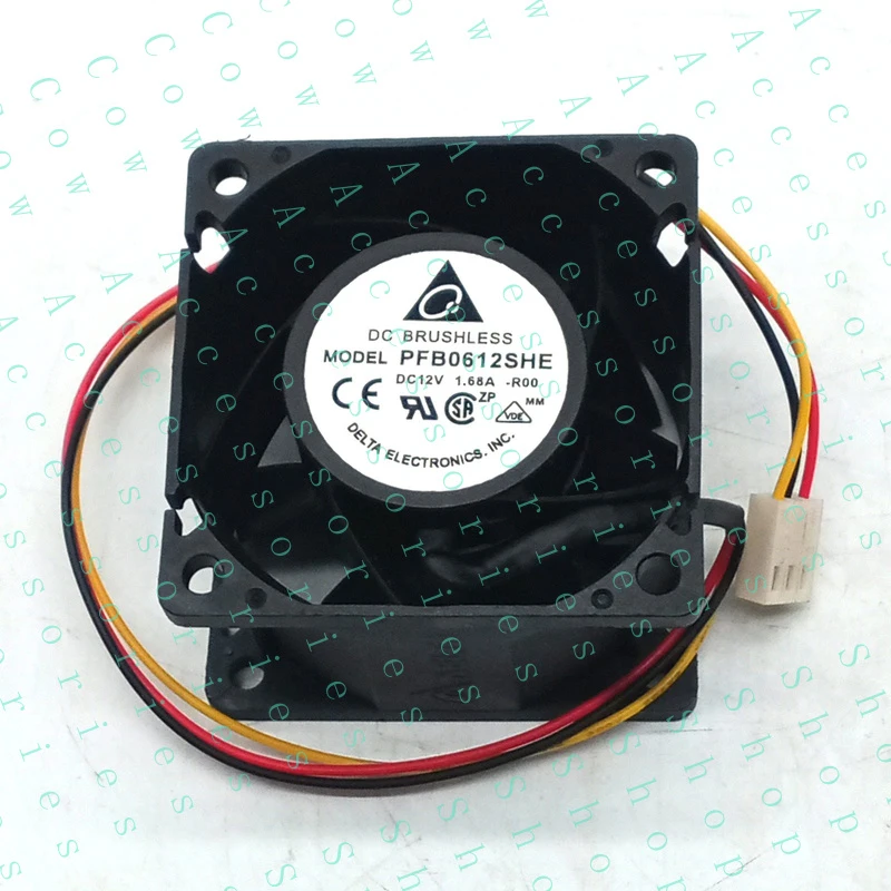 PP+ 1X High Speed Cooling Fan 3-wire PFB0612SHE-R00 12V 1.68A 6038 6cm / CM
PP+ 1X High Speed Cooling Fan 3-wire PFB0612SHE-R00 12V 1.68A 6038 6cm / CM