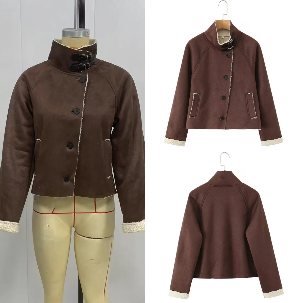 Autumn New Suede Composite Long-sleeved Turtleneck Cotton-padded Jacket Spring And Summer New Fashion Street 2026
Autumn New Suede Composite Long-sleeved Turtleneck Cotton-padded Jacket Spring And Summer New Fashion Street 2026