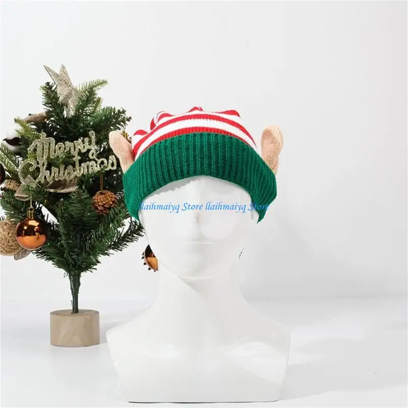 573B Striped Christmas Knit Caps With Ear Acrylic For Family Gatherings Winter Outings
573B Striped Christmas Knit Caps With Ear Acrylic For Family Gatherings Winter Outings