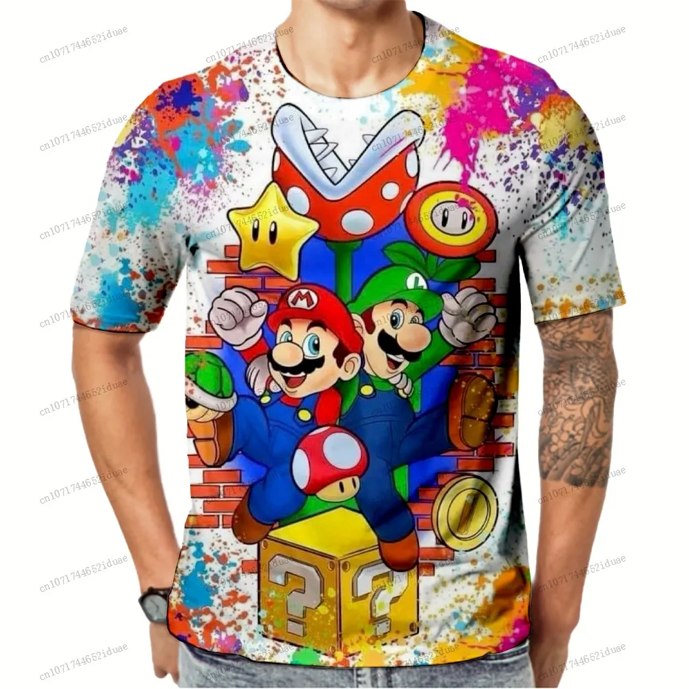 Super Mario Oversize Men's T-shirts Quick Dry 3D Print Anime Figure Fashion 2026 Personalized T-shirt Short Sleeve T-shirt New
Super Mario Oversize Men's T-shirts Quick Dry 3D Print Anime Figure Fashion 2026 Personalized T-shirt Short Sleeve T-shirt New