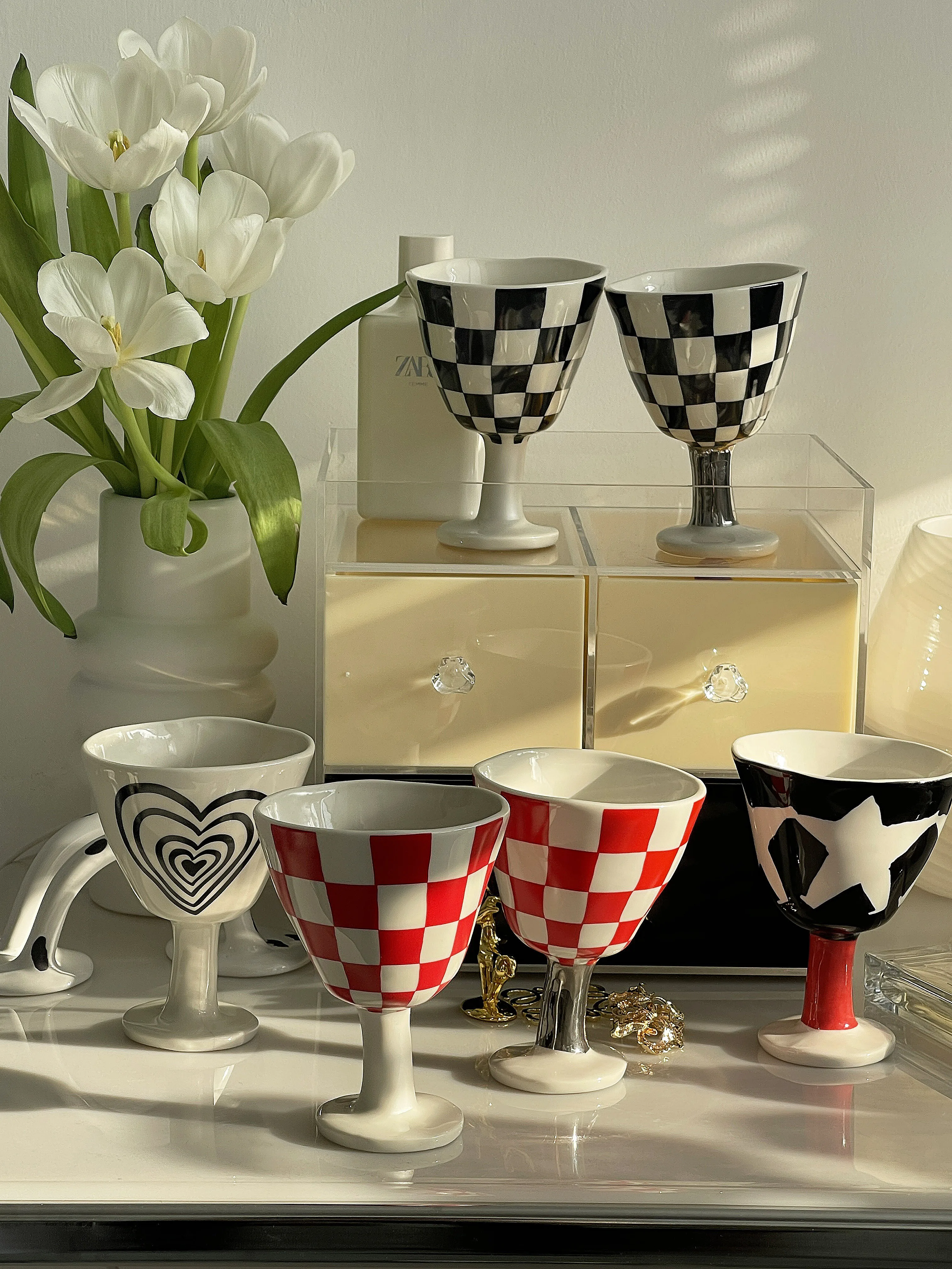 Korean Ins Style Ceramic Color Wine Cup Medieval Ceramic Cup Crooked Cup Decorative Small Ornament Cup Lattice Gift Cups Mug
Korean Ins Style Ceramic Color Wine Cup Medieval Ceramic Cup Crooked Cup Decorative Small Ornament Cup Lattice Gift Cups Mug