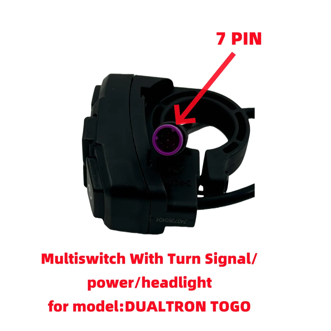 Original Minimotors Dualtron Togo Multiswitch With Turn Signal/power/headlight for model:DUALTRON TOGO Electric scooter Parts
Original Minimotors Dualtron Togo Multiswitch With Turn Signal/power/headlight for model:DUALTRON TOGO Electric scooter Parts