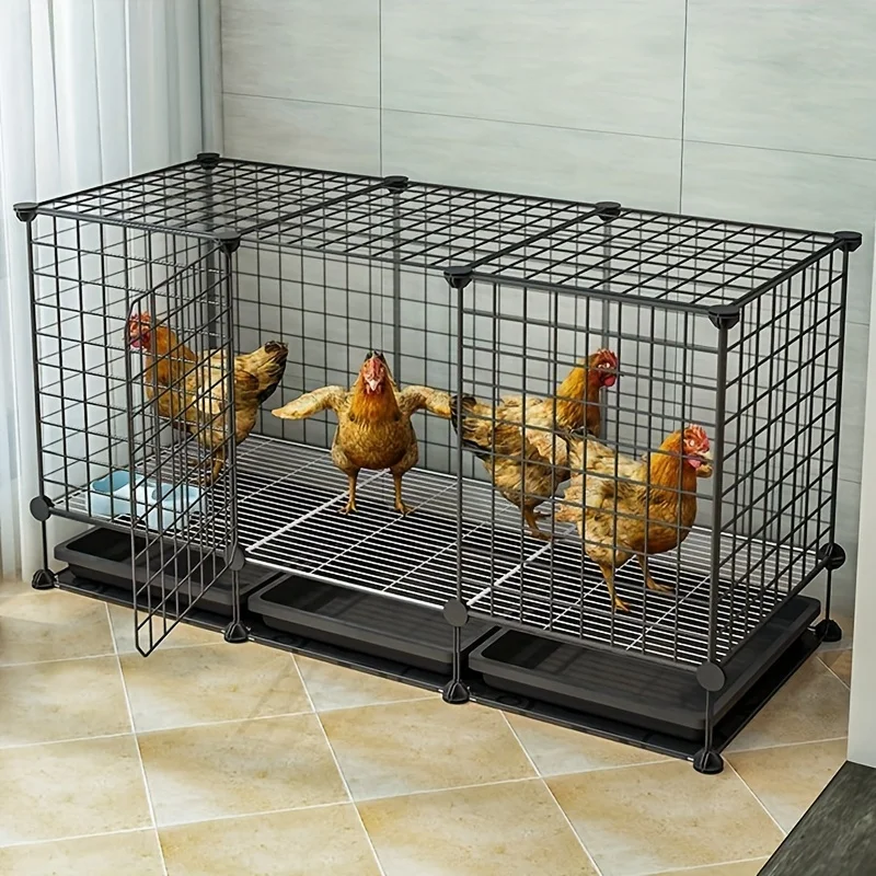 Chicken Coop Duck House with Tray for Easy Cleaning, Secure Locking Door, Easy Assembly, Suitable for Duck, Rabbits, Birds
Chicken Coop Duck House with Tray for Easy Cleaning, Secure Locking Door, Easy Assembly, Suitable for Duck, Rabbits, Birds