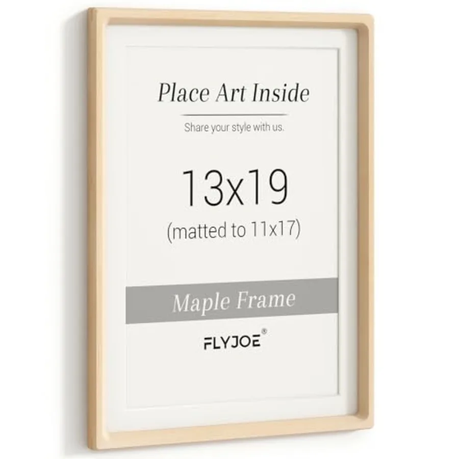 13x19 Picture Frame, Natural Photo Frame with Tempered Glass, Handcrafted Rounded Corner 13 x 19 Wooden Frame Matted to 11x17 P
13x19 Picture Frame, Natural Photo Frame with Tempered Glass, Handcrafted Rounded Corner 13 x 19 Wooden Frame Matted to 11x17 P