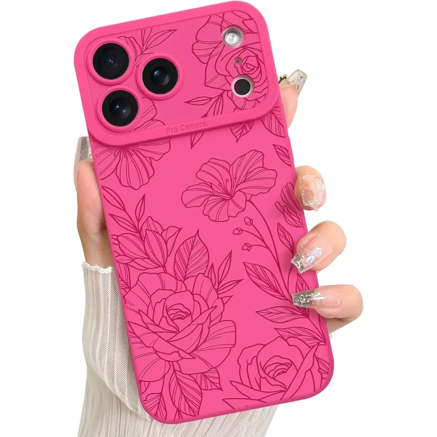 Мягкий защитный чехол из ТПУ с ярко-розовым цветочным узором и принтом для iPhone 17 Pro Max, полное покрытие объектива камеры, анти-
Мягкий защитный чехол из ТПУ с ярко-розовым цветочным узором и принтом для iPhone 17 Pro Max, полное покрытие объектива камеры, анти-