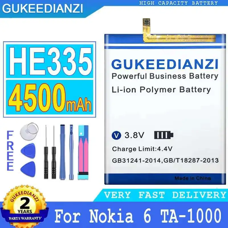 Безопасный аккумулятор для мобильного телефона Nokia 6 nokia6 N6 TA-1000 TA-1003 TA-1021 TA-1025 TA-1033 TA-1039 HE335
Безопасный аккумулятор для мобильного телефона Nokia 6 nokia6 N6 TA-1000 TA-1003 TA-1021 TA-1025 TA-1033 TA-1039 HE335