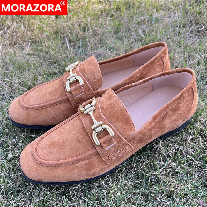 Женские кожаные лоферы MORAZORA, черные повседневные лоферы из натуральной воловьей кожи, на плоской подошве, весна-лето
Женские кожаные лоферы MORAZORA, черные повседневные лоферы из натуральной воловьей кожи, на плоской подошве, весна-лето