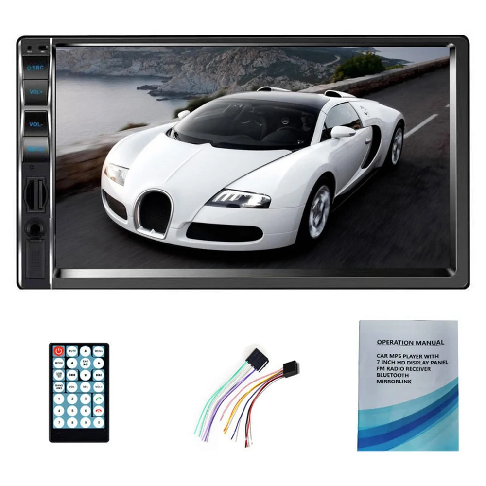 Двойная Автомобильная стереомагнитола 2 Din 7 дюймов, Bluetooth, USB зеркальная ссылка для GPS
Двойная Автомобильная стереомагнитола 2 Din 7 дюймов, Bluetooth, USB зеркальная ссылка для GPS