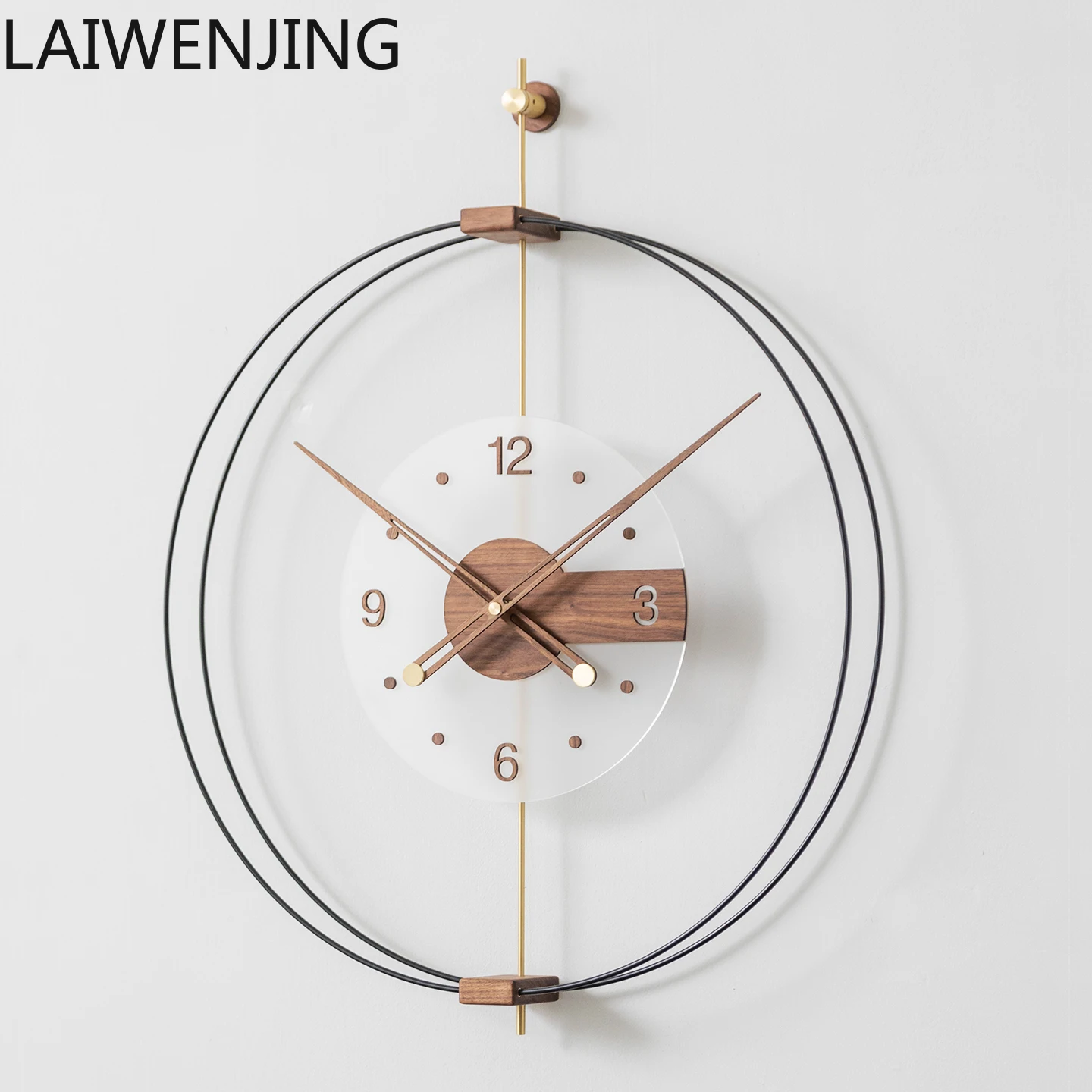 MJY Black Walnut Brass Light Luxury Large Size Decorative Wall Clock Silent Quartz Clock
MJY Black Walnut Brass Light Luxury Large Size Decorative Wall Clock Silent Quartz Clock