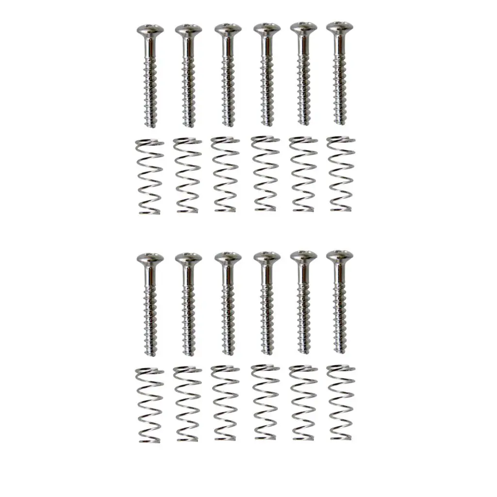 Electric Guitar Pickup Screws with Springs Iron Single Coil Adjusting Kit Guitar Parts for SSS Electric Guitar
Electric Guitar Pickup Screws with Springs Iron Single Coil Adjusting Kit Guitar Parts for SSS Electric Guitar