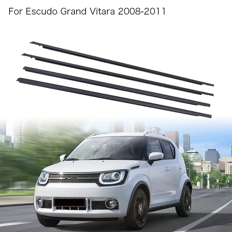 4Pcs Chrome Window Rubber Trim For Escudo/Grand Vitara 2008-2011 Weatherstrip Seal Side Door Glass Replacement Belt 83831-65J00
4Pcs Chrome Window Rubber Trim For Escudo/Grand Vitara 2008-2011 Weatherstrip Seal Side Door Glass Replacement Belt 83831-65J00