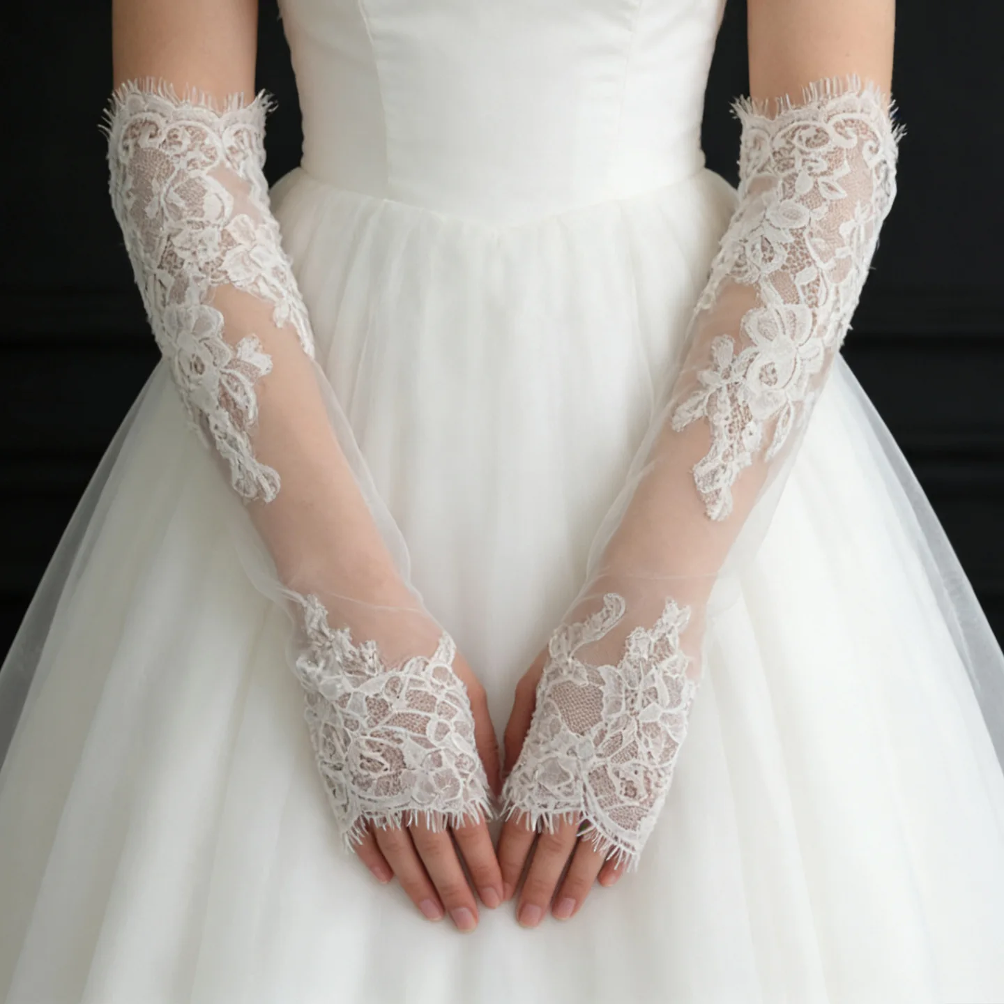 High Quality Lace Bridal Gloves Long Wedding Accessories Gloves 2026 L&P DQL Studio Gloves Fingerless
High Quality Lace Bridal Gloves Long Wedding Accessories Gloves 2026 L&P DQL Studio Gloves Fingerless