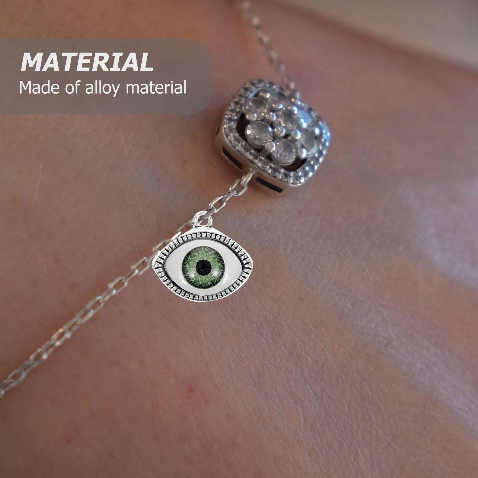 10 Pcs Jewelry Alloy Pendant Evil Eye Bracelet Charms Diy Necklace Pendants Making
10 Pcs Jewelry Alloy Pendant Evil Eye Bracelet Charms Diy Necklace Pendants Making