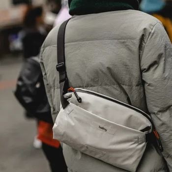 Bellroy Lite Sling7L 크로스 바디 백 캐주얼 통근 허리 가방 남성용 레저 숄더 백 소프트 아크릴 플라스틱 지퍼 클로저