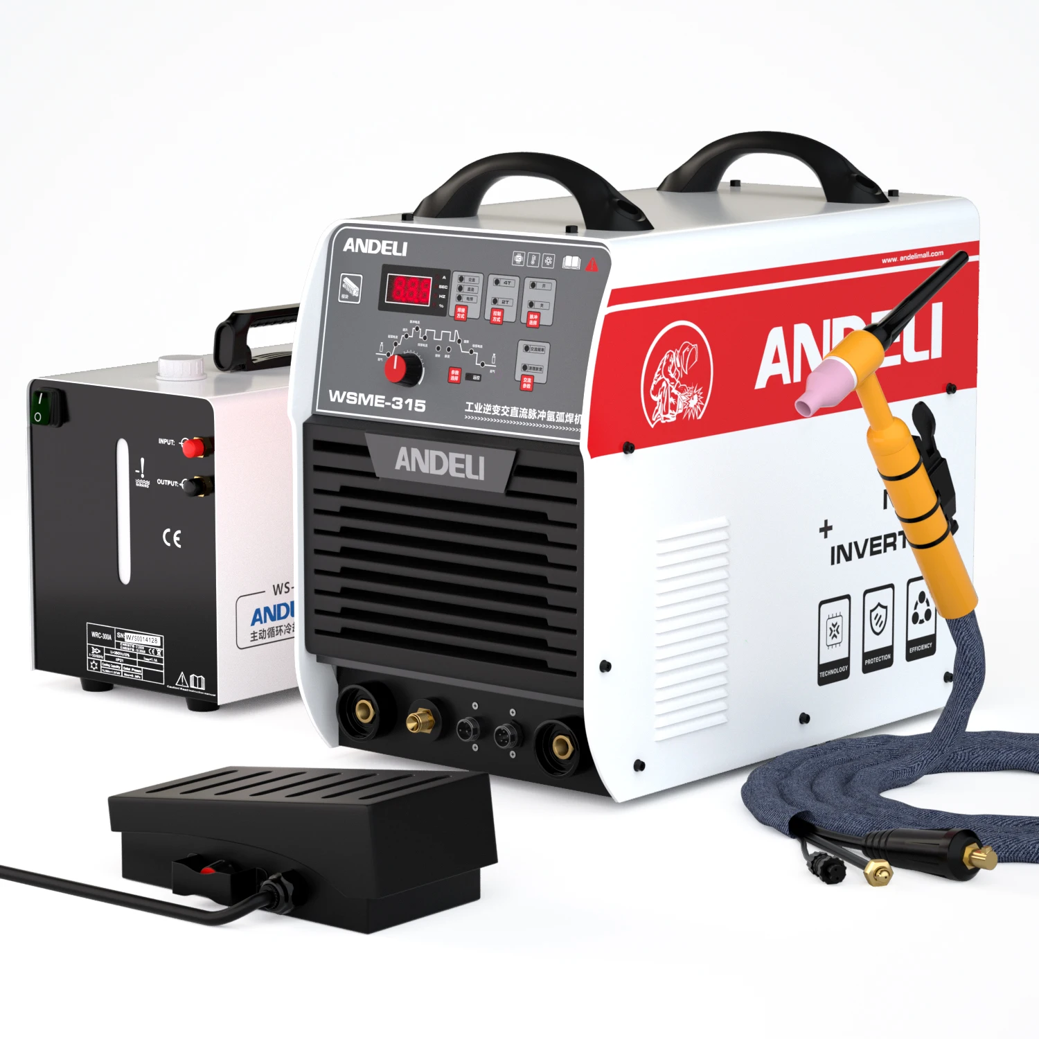ANDEL TIG-315 385V 315A 0.8-12MM AL AC DC Pulse Cold Water Cool BOX Aluminum 4.0 MMA TIG Welding Machine
ANDEL TIG-315 385V 315A 0.8-12MM AL AC DC Pulse Cold Water Cool BOX Aluminum 4.0 MMA TIG Welding Machine