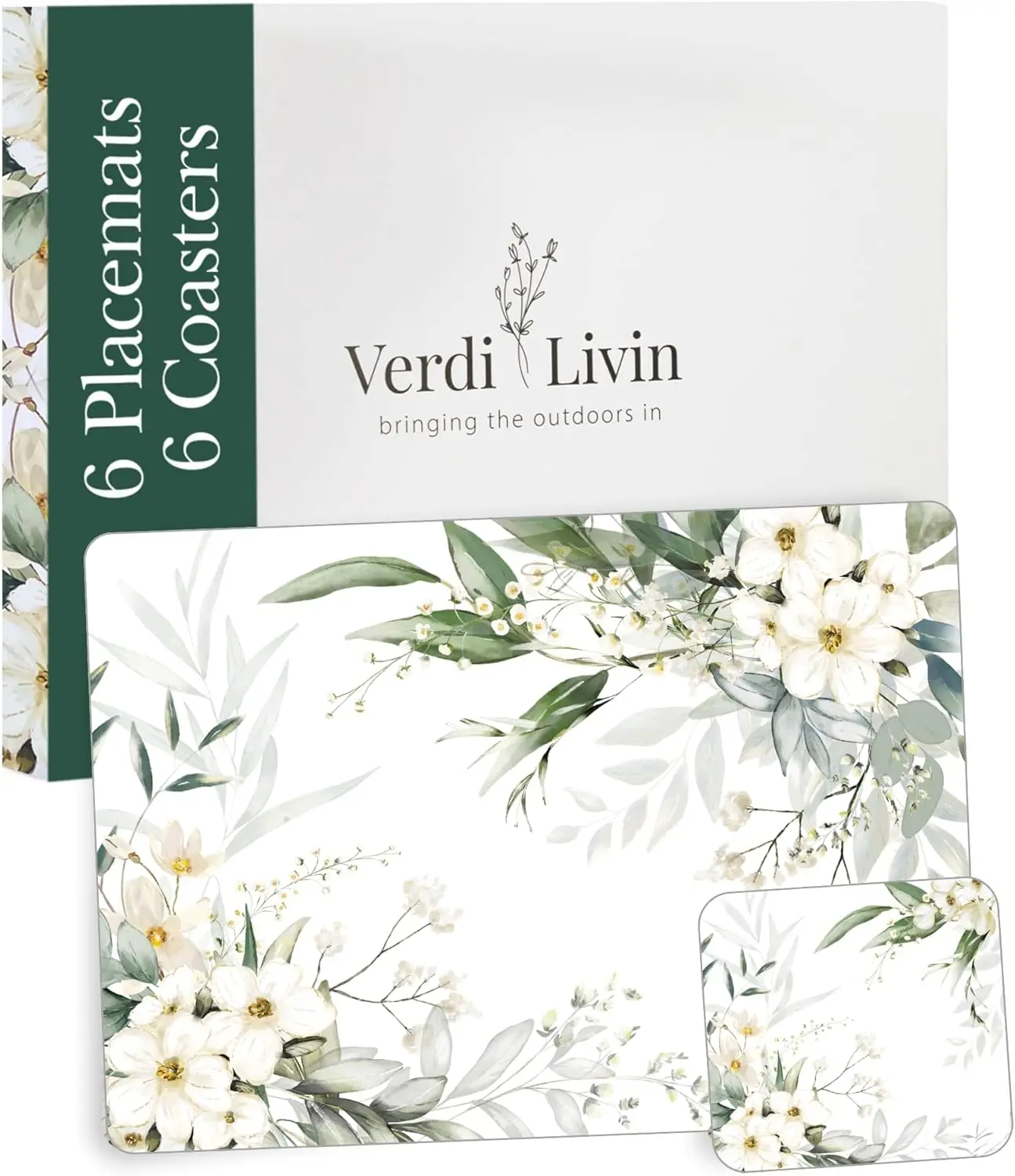 Cork Placemats Set of 6 with Coasters, Heat Resistant Dining Table Mats 16x12 Inches, Wipeable White Lily Design
Cork Placemats Set of 6 with Coasters, Heat Resistant Dining Table Mats 16x12 Inches, Wipeable White Lily Design