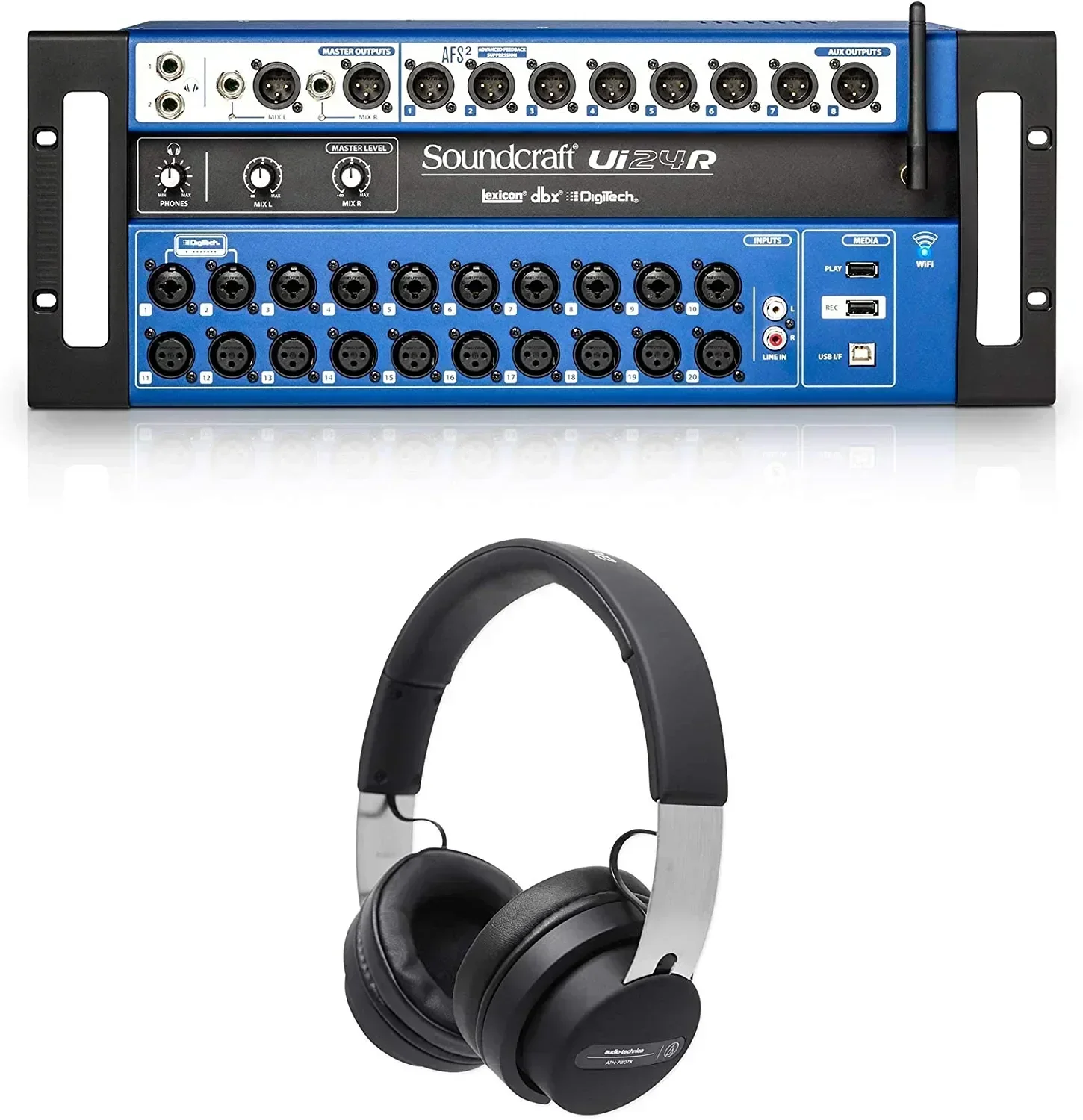 24-канальные цифровые профессиональные аудиомикшеры Soundcraft Ui24R Fast Trade — многодорожечный рекордер с беспроводным управлением
24-канальные цифровые профессиональные аудиомикшеры Soundcraft Ui24R Fast Trade — многодорожечный рекордер с беспроводным управлением