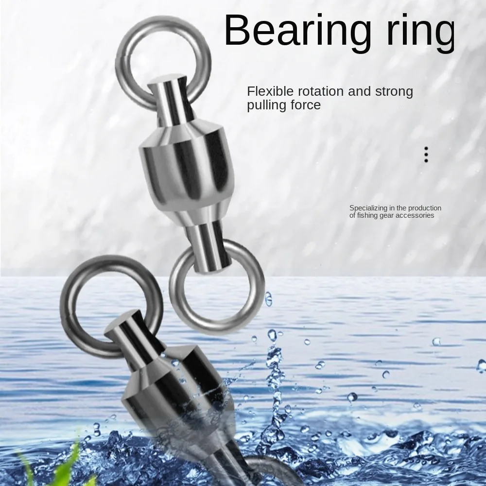 10PCS Stainless Steel Fishing Connector Rolling Barrel Solid Ring with Double Rings Super Strong Swivel Ring Brine
10PCS Stainless Steel Fishing Connector Rolling Barrel Solid Ring with Double Rings Super Strong Swivel Ring Brine