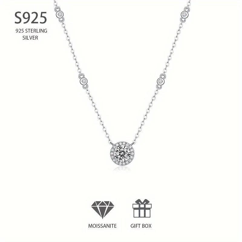 AMGROCK 1-3ct Moissanite Pendant 925 Sterling Silver Necklace for Men and Women Valentine's Day Wedding Anniversary Jewelry Gift
AMGROCK 1-3ct Moissanite Pendant 925 Sterling Silver Necklace for Men and Women Valentine's Day Wedding Anniversary Jewelry Gift
