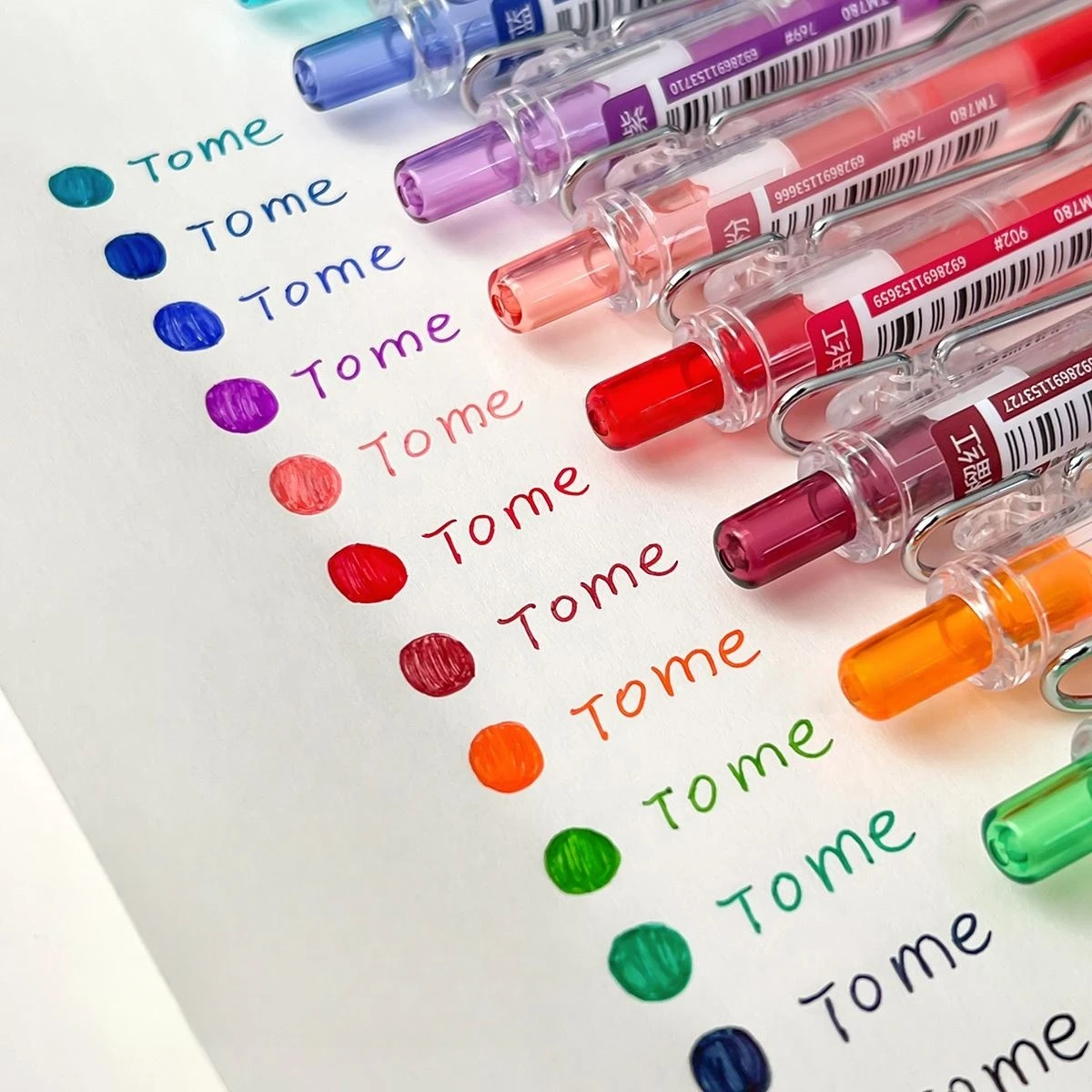 2/3/6/12pcs Color Gel Pens Set Click Type Transparent Barrel Fresh Colors Quick-dry Ink 0.5mm Ballpoint for Drawing A7903
2/3/6/12pcs Color Gel Pens Set Click Type Transparent Barrel Fresh Colors Quick-dry Ink 0.5mm Ballpoint for Drawing A7903