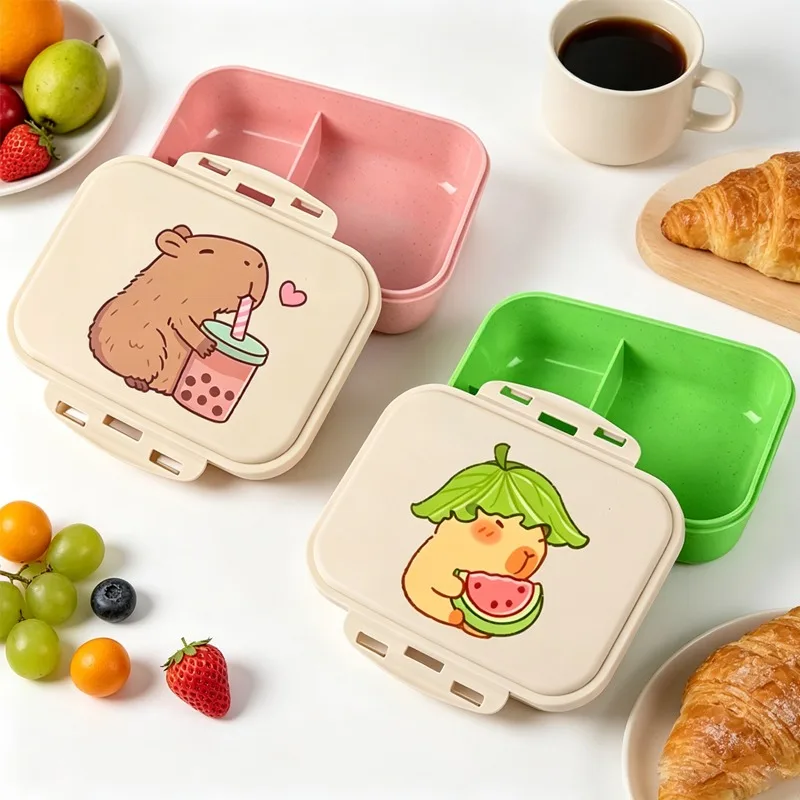 Capibara Large Capacity Bento Box for Boys Girls Anime Cartoon Printed Lunch Bag Students Picnic Portable Food Storage Container
Capibara Large Capacity Bento Box for Boys Girls Anime Cartoon Printed Lunch Bag Students Picnic Portable Food Storage Container