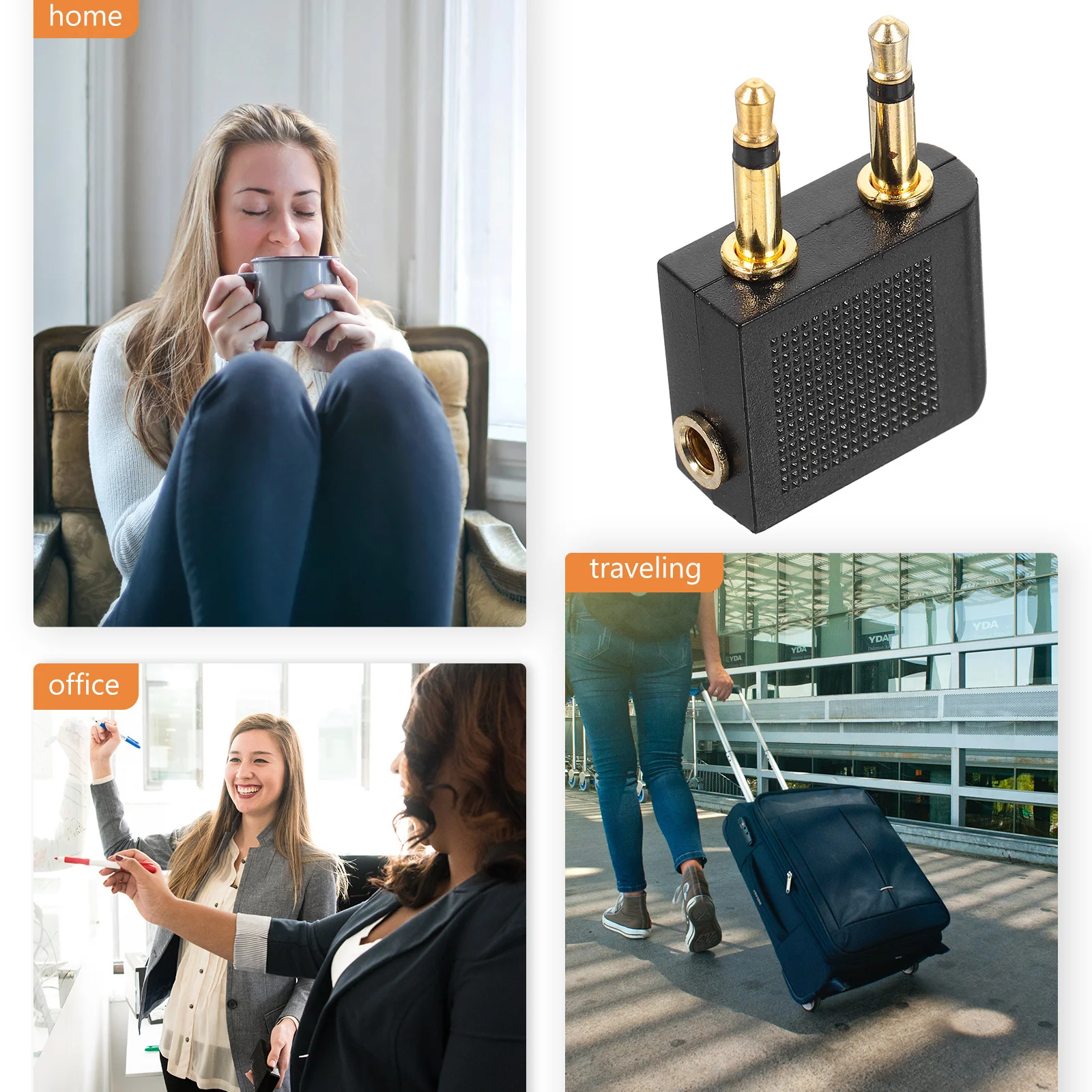 5Pcs Headset Adapter Solid Material Durable Construction for Enhanced in-Flight and Everyday Listening
5Pcs Headset Adapter Solid Material Durable Construction for Enhanced in-Flight and Everyday Listening