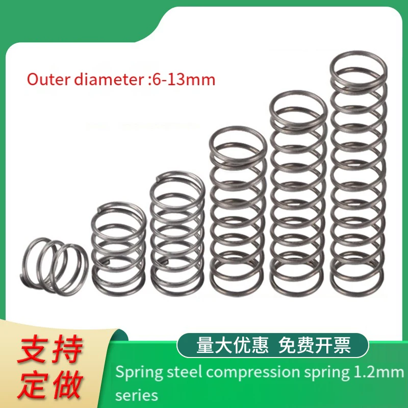 Strong Small Pressure Spring Wire Diameter 1.2mm Spring Steel Compression Spring Return Spring Steel Outside Diameter 10-50mm
Strong Small Pressure Spring Wire Diameter 1.2mm Spring Steel Compression Spring Return Spring Steel Outside Diameter 10-50mm