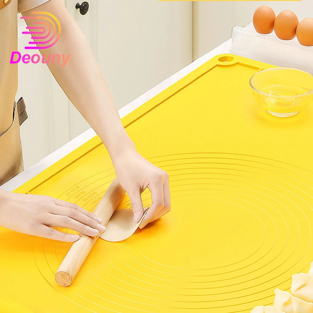 DEOUNY Extra Thick 4.5mm Silicone Baking Mat Set Food Grade Non Stick Pastry Mat Set with Measurements Reusable Mat for Pastry
DEOUNY Extra Thick 4.5mm Silicone Baking Mat Set Food Grade Non Stick Pastry Mat Set with Measurements Reusable Mat for Pastry
