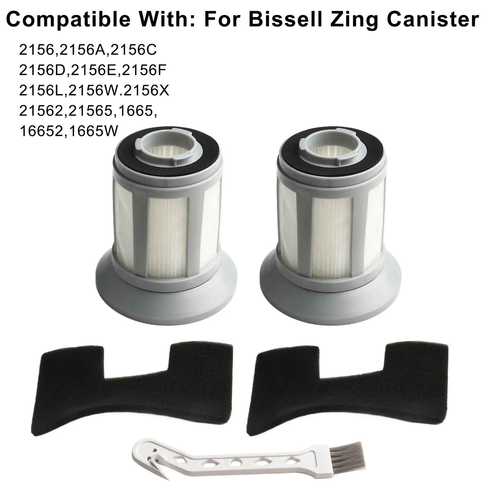 Filter Kit For Bissell For Zing Canister Vacuum For 2156A 2156C 2156W 1665 16652 1665W Mesh Covers Foam Cleaning Brush
Filter Kit For Bissell For Zing Canister Vacuum For 2156A 2156C 2156W 1665 16652 1665W Mesh Covers Foam Cleaning Brush