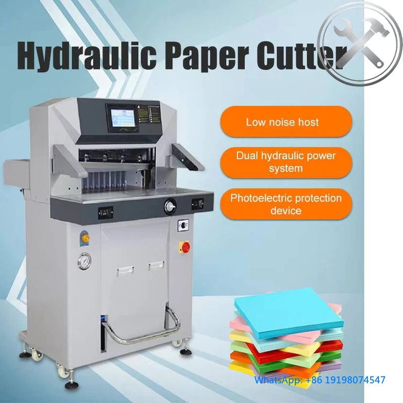 Automatic A4 Paper Di Cutting Machin Hydraulic Guillotin Cutter With Edg Trimming Function
Automatic A4 Paper Di Cutting Machin Hydraulic Guillotin Cutter With Edg Trimming Function