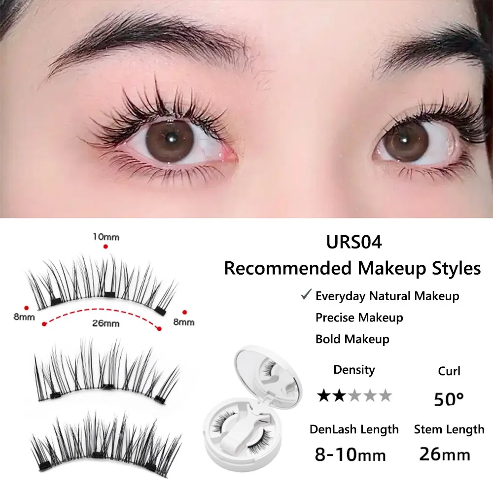 No Glue Needed Magnetic Eyelashes with Applicator Fox Eye Natural Look Magnetic Lashes Kit Reusable Magnetic False Eyelashes
No Glue Needed Magnetic Eyelashes with Applicator Fox Eye Natural Look Magnetic Lashes Kit Reusable Magnetic False Eyelashes