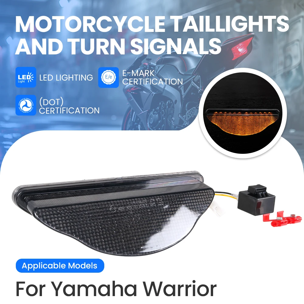 Мотоциклетный светодиодный указатель поворота, задний фонарь для YAMAHA Warrior 2002-2003-2004-2005-2006-2007-2008
Мотоциклетный светодиодный указатель поворота, задний фонарь для YAMAHA Warrior 2002-2003-2004-2005-2006-2007-2008