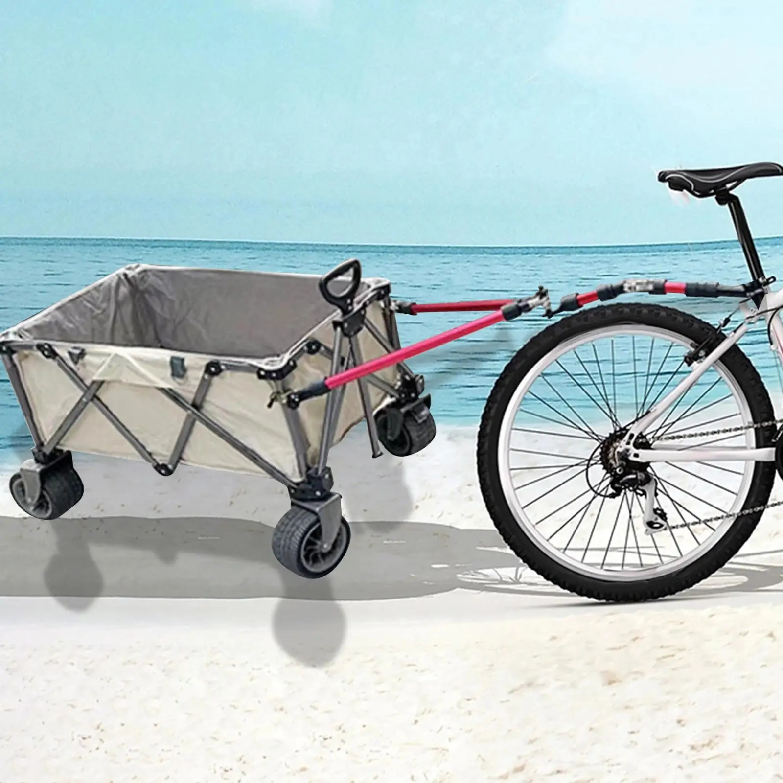 Bicycle Camper Trailer Rod Flexible Universal for Camping Cart
Bicycle Camper Trailer Rod Flexible Universal for Camping Cart