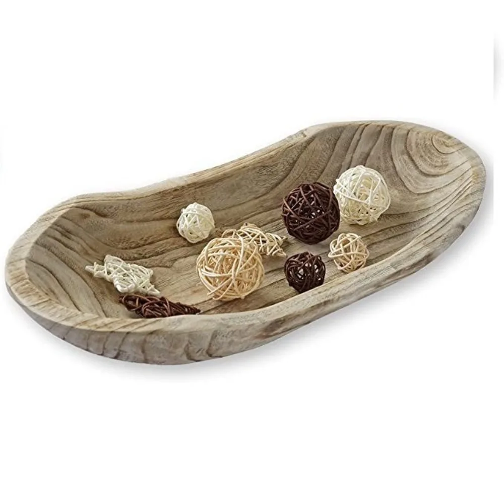 European and American Style, Wooden Storage Tay, Hand-carved, Rustic Long Wooden Dough Bowl, Decoration, Wooden Dough Bowl 
European and American Style, Wooden Storage Tay, Hand-carved, Rustic Long Wooden Dough Bowl, Decoration, Wooden Dough Bowl