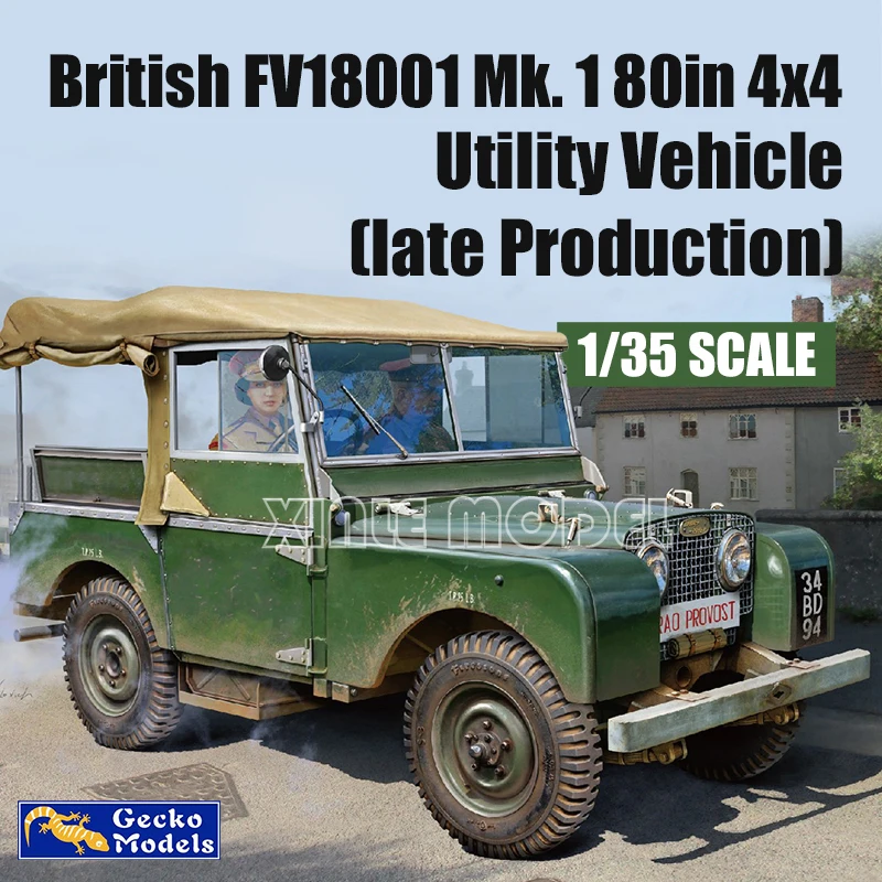 Gecko model plastic assembly car model kit 35GM0077 British Land Rover FV18001 Mk. I 80 inch Jeep (late model) 1/35 DIY toy
Gecko model plastic assembly car model kit 35GM0077 British Land Rover FV18001 Mk. I 80 inch Jeep (late model) 1/35 DIY toy