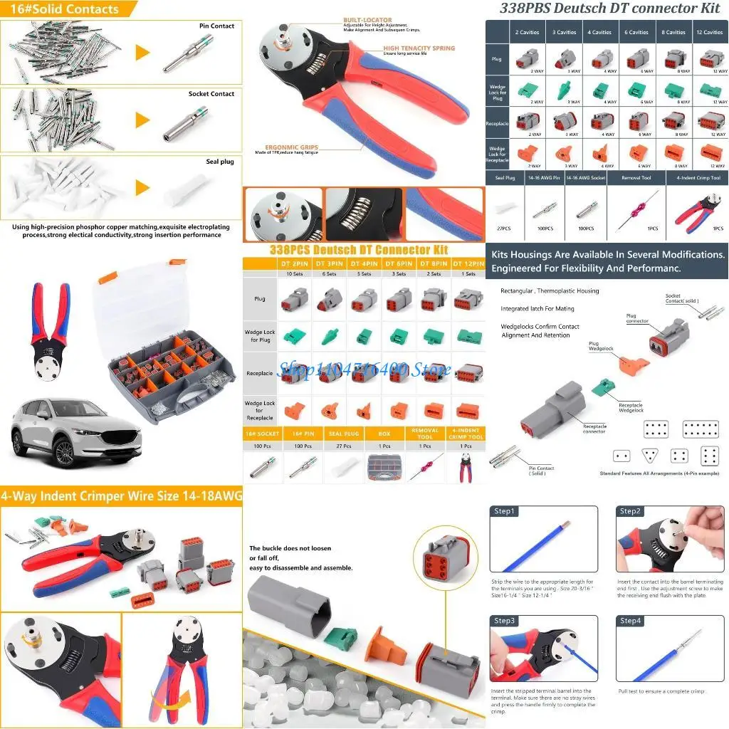 y1gd Deutsch Waterproof Wire Connector 2P 3P 4P 6P 8P 12P Auto Sealed Plug
y1gd Deutsch Waterproof Wire Connector 2P 3P 4P 6P 8P 12P Auto Sealed Plug