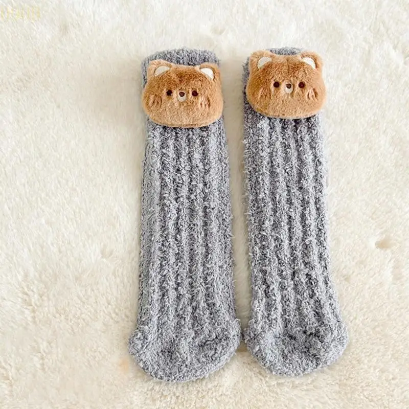 090B Kids Winter Knee Highs Socks with Antislip Soles Cartoon Dolls Midcalf Socks for Toddler 1-12Year Children Warm Hosiery
090B Kids Winter Knee Highs Socks with Antislip Soles Cartoon Dolls Midcalf Socks for Toddler 1-12Year Children Warm Hosiery