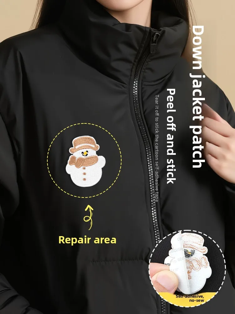 Self-Adhesive Embroidered Clothing Fabric Patches for down Jaet Pants Bookbag Repair Cartoon Snowman Sewing Patch
Self-Adhesive Embroidered Clothing Fabric Patches for down Jaet Pants Bookbag Repair Cartoon Snowman Sewing Patch