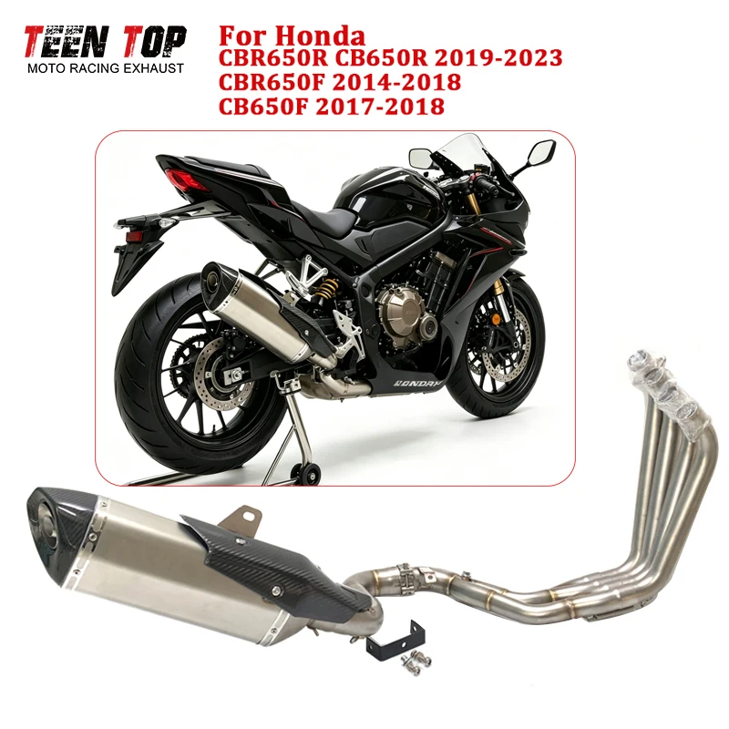 51mm Motorcycle Exhaust System For Honda CBR650 CB650R CBR650F CB650F Exhaust Pipe 470mm Exhaust Muffler Escape Moto Front Pipe
51mm Motorcycle Exhaust System For Honda CBR650 CB650R CBR650F CB650F Exhaust Pipe 470mm Exhaust Muffler Escape Moto Front Pipe
