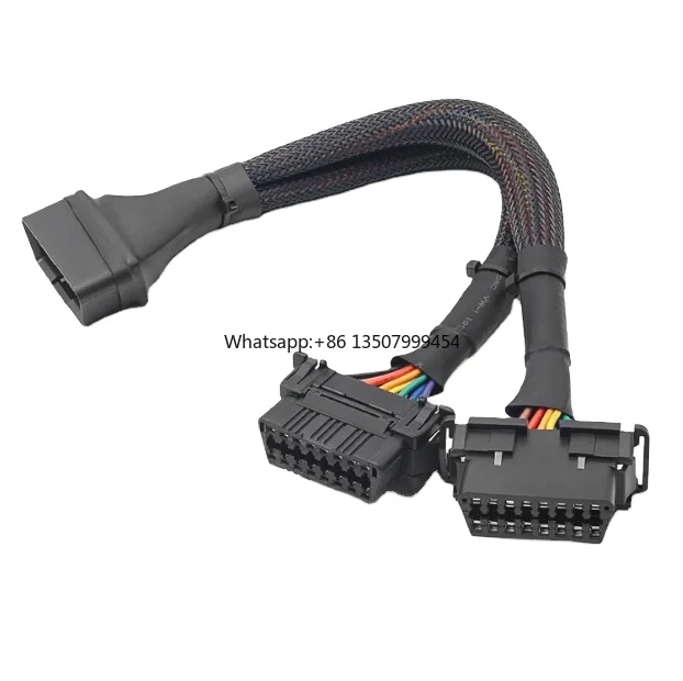 High Quality Custom Length OBD 16PIN Wire Harness Full Core Double Female PVC Insulation for Electronic Automobile Applications
High Quality Custom Length OBD 16PIN Wire Harness Full Core Double Female PVC Insulation for Electronic Automobile Applications