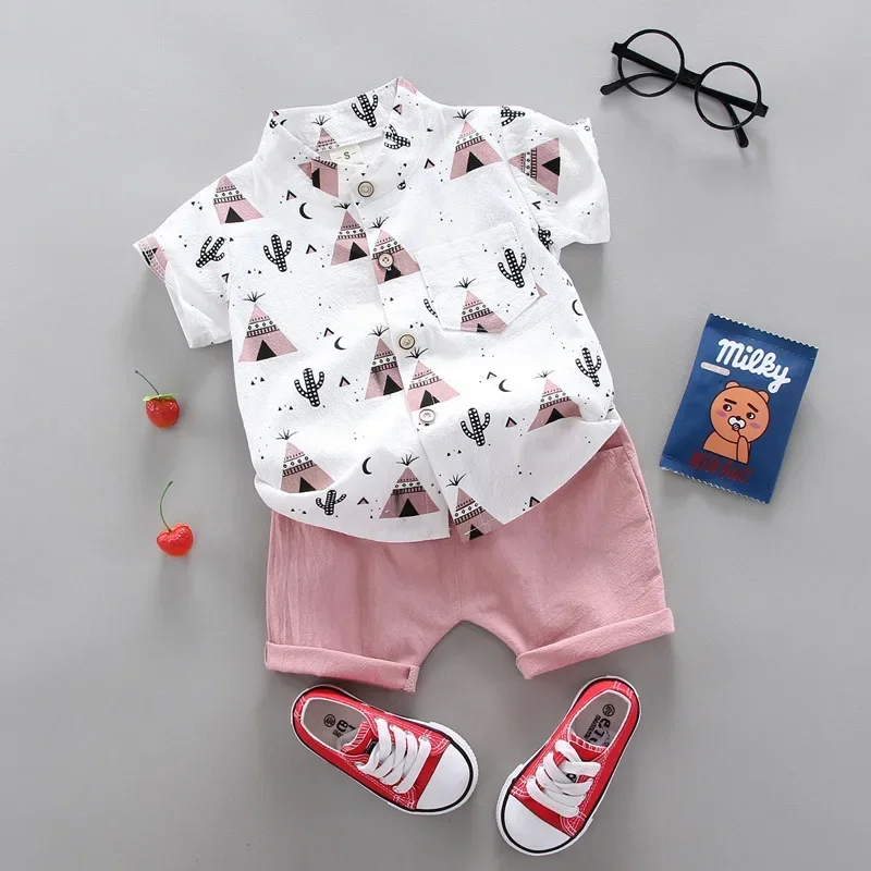 New Summer Baby Clothes Suit Children Boys Printed Shirt Shorts 2Pcs/Sets Toddler Casual Cotton Clothing Infant Kids Tracksuits
New Summer Baby Clothes Suit Children Boys Printed Shirt Shorts 2Pcs/Sets Toddler Casual Cotton Clothing Infant Kids Tracksuits