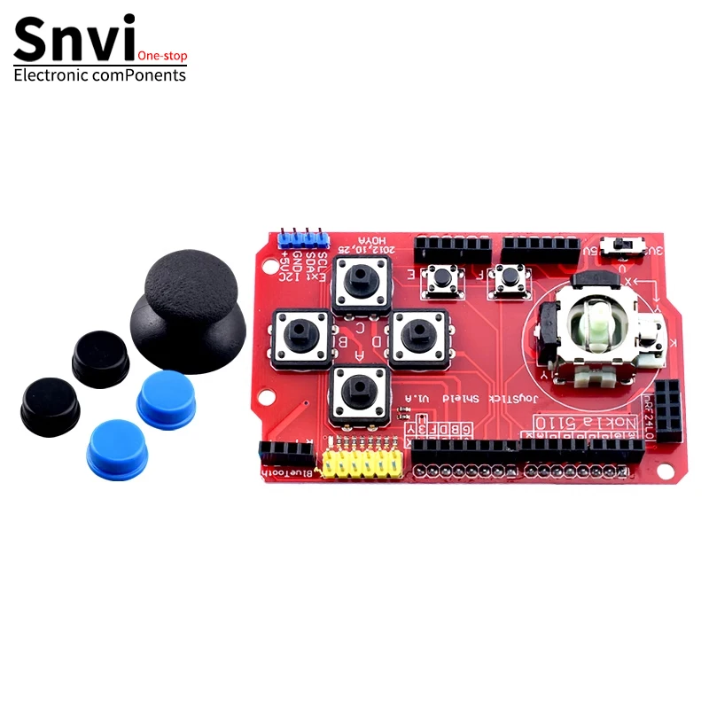 1PCS Joystick Shield for Arduino Expansion Board Analog Keyboard and Mouse Function
1PCS Joystick Shield for Arduino Expansion Board Analog Keyboard and Mouse Function