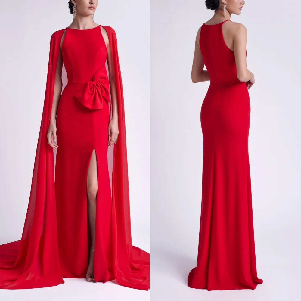 Fashion Casual Jersey Bow Pleat Straight Scoop Neck Long Dresses Evening Dresses Sizes Available High Quality Modern Style
Fashion Casual Jersey Bow Pleat Straight Scoop Neck Long Dresses Evening Dresses Sizes Available High Quality Modern Style