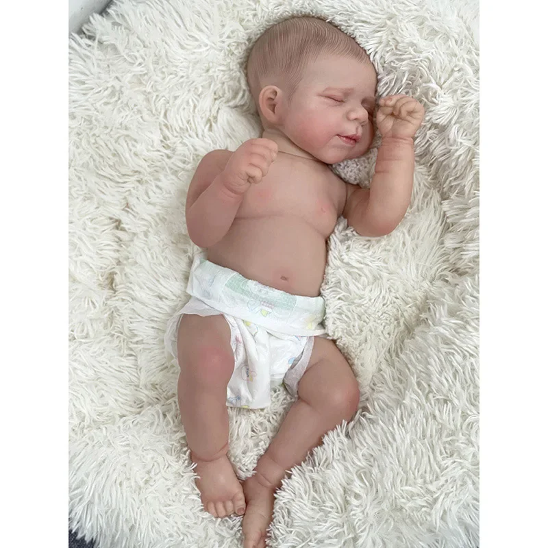 48cm Silicone Reborn Baby Doll Asleep Pascale Newborn Baby Size Doll 3D Skin with Visible Veins Hand Painted Hair Muñecas Bebe
48cm Silicone Reborn Baby Doll Asleep Pascale Newborn Baby Size Doll 3D Skin with Visible Veins Hand Painted Hair Muñecas Bebe