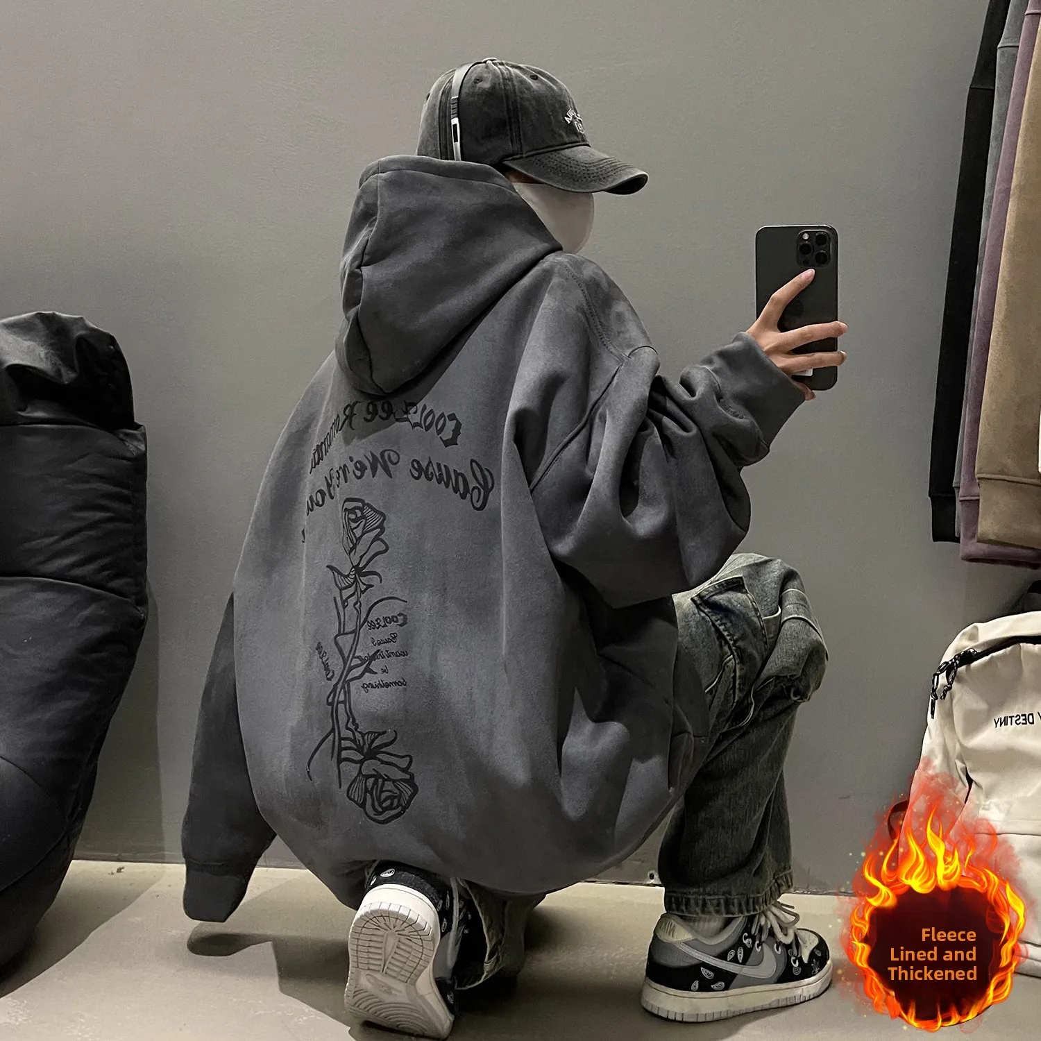 Men's Suede Heavyweight Hoodie Spring Autumn 2025 New Flared Size Large Trendy Brand Loose Fit Hooded Jaet for Couples
Men's Suede Heavyweight Hoodie Spring Autumn 2025 New Flared Size Large Trendy Brand Loose Fit Hooded Jaet for Couples