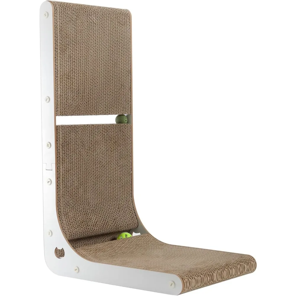 L Shaped Vertical Cat Scratching Board 23 6 Inch with Catnip Toy Balls Wall Mount Scratch Pad for Indoor Cats
L Shaped Vertical Cat Scratching Board 23 6 Inch with Catnip Toy Balls Wall Mount Scratch Pad for Indoor Cats