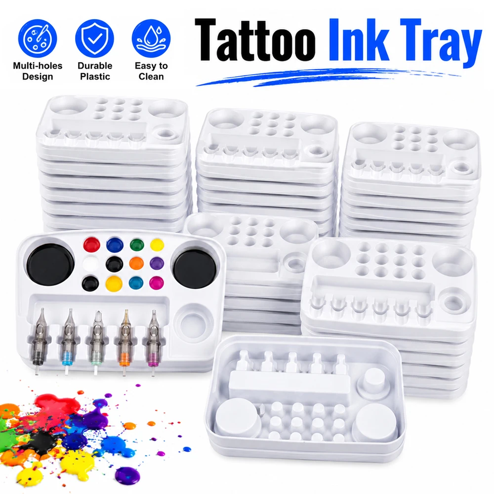 36/24/12/5pcs Tattoo Ink Tray Disposable Plastic Tattoo Pigment Holder Tray White Palette for Tattooing Tattoo Accessories
36/24/12/5pcs Tattoo Ink Tray Disposable Plastic Tattoo Pigment Holder Tray White Palette for Tattooing Tattoo Accessories